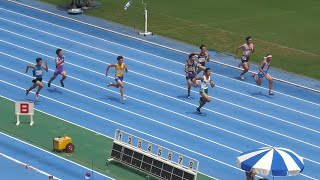 2年男子100m予選1組 関東中学2024