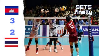 SET5-បាល់ទះ កម្ពុជា VS ថៃ - Cambodia Vs Thailand Men volleyball Sea game 2023 Cambodia