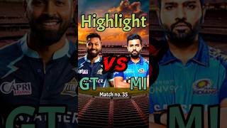 GT vs MI Highlights 🔥🔥🔥 gt vs mi 2023 #shorts #youtubeshorts #cricket #ipl