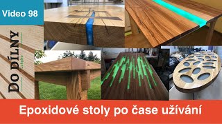 Epoxidové stoly po čase užívání / epoxidová pryskyřice