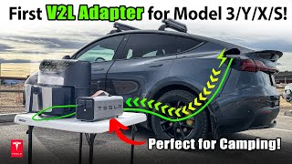 2025 First Tesla V2L Adapter for Tesla Model Y, 3, X, S Review! #tesla