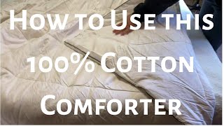 Leisurely Collection 100% Cotton Comforter