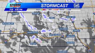 Scattered snow showers possible by Tuesday evening - December 10, 2024