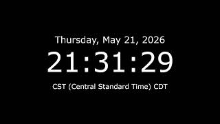 Cst Live Clock 24 7 Central Standard Time Now