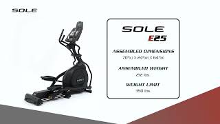 Sole E25 Elliptical Cross Trainer 2020 Model | Elliptical Cross Trainer | Sole Fitness Singapore