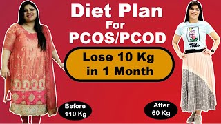PCOS Diet Plan In Hindi | How to lose weight fast in pcos | Lose 10Kgs In 10 Days| Dr.Shikha Singh