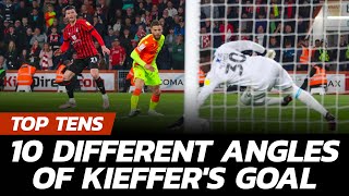 10 Angles Of Kieffer Moore's Stunning Goal For Bournemouth Against Nottingham Forest