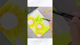 OMG! So EASY! Watch How I Colored The Sunflowers! #shorts