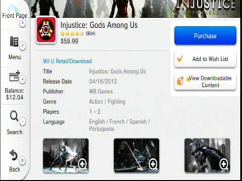 How to buy Injustice DLC on WiiU How to buy Injustice DLC on WiiU
