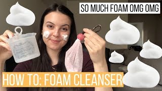 Japanese Foaming Face Net and Pot + Demo | How it works | Erika Beck