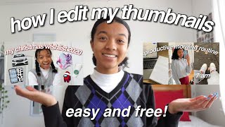How To Make Aesthetic Youtube Thumbnails On iPhone! Small Youtuber Tips Ep. 2