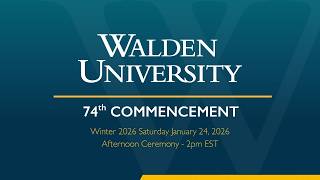Winter 2026 Saturday Afternoon Commencement Ceremony