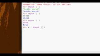 Python Tutorial #4 - Input - Part 1