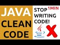 Java Clean Code Tutorial #9 - STOP Writing Code!!