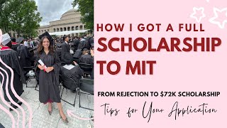How I got a Full Scholarship to MIT + college application tips for you!