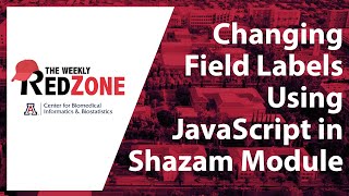 REDZone - Changing Field Labels Using JavaScript in Shazam Module