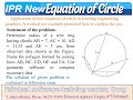 ipr new circle equation