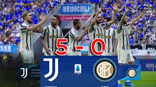 PES 2021-Juventus 5 - 0 Inter | C.Ronaldo 3 Goals | Serie A TIM | PES TOULKORK