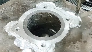 how to weld aluminum on cylinder block bolts