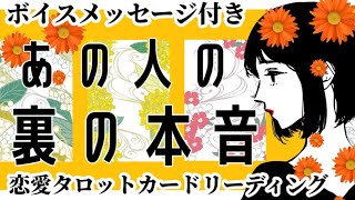 ボイスメッセージ付き💎あの人の裏の本音【思念読み取り】【恋愛タロット】