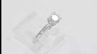 Platinum IGI .70C F Diamond engagement ring solitaire 14K white gold round brill - 22795