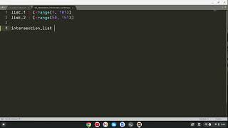 Python List Interpolation Intersection of Two Lists