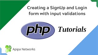 Creating a secure LOGIN and SIGNUP Form using HTML,CSS ,PHP and JAVASCRIPT