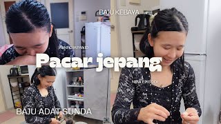 Pacar Jepang Pakai Baju adat Indonesia