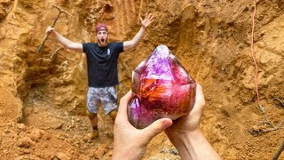 Found $100,000 Crystal While Digging with Logan Paul! (Record Breaking)