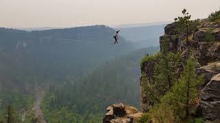 Black hills highline falling rock