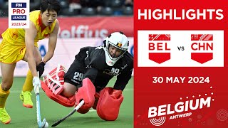 FIH Hockey Pro League 2023/24 Highlights | Belgium vs China (W) | Match 1