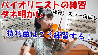 【バイオリン講座34】連符、スラー飛ばし成功法、速いパッセージ練習法＊序奏とロンドカプリチョーソを用いて