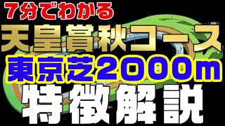 【天皇賞秋】7分でわかる東京芝2000mの特徴解説（天皇賞秋コース）、初心者の方にも楽しんでもらえるような分かりやすい解説を心がけています。コースの特徴を考えの中に組み込むとより面白くなります