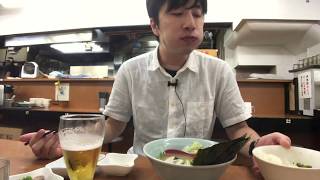 【食いしん坊】【食事動画】【武蔵家】特製ラーメンと餃子とビールとライスを食べてるところ【家系ラーメン】【飯テロ】【咀嚼音】