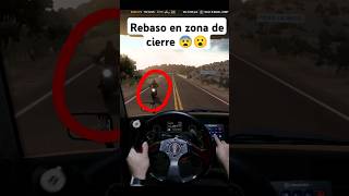 Cierre de carriles y rebaso con trailer 😨🏍️ #truck #simulator #trailer #american #camion