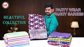 Beautiful  Party Wear Fancy Sarees Collections | MK Collections | #sarees #saree #mkcollections