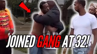 32 YEAR OLD MAN JUMPED INTO BLOOD GANG (SMH)…..