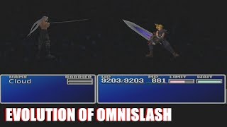 Evolution of Omnislash (1997 - 2018 Cloud Strife Limit Attack PS1 - PS4)