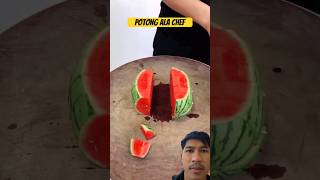 Tips belah semangka ala chef #semangka #fruitcutting #summerfruit