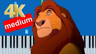 The Lion King - The Final Battle (Musical) (Slow Medium) Piano Tutorial 4K