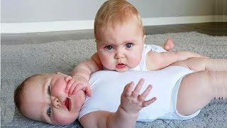 Funny Twin Babies Arguing Over | Funny Fighting Over Of Cute Twin Baby