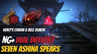 Seven Ashina Spears kuro's charm/Bell Demon  No damage No item No skill  No tool 七本枪 双难 无道具 无伤