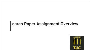 Module 2 Research Paper Assignment Overview
