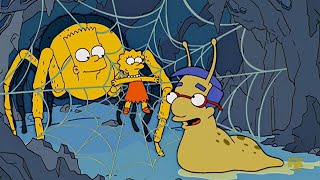 Bart turns into a spider and Milhouse is a snail [The Simpsons]