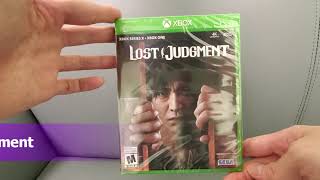 Kintips Unboxing Lost Judgment Judgement SEGA Ryu Ga Gotoku Studio Xbox Series X XSX XSS