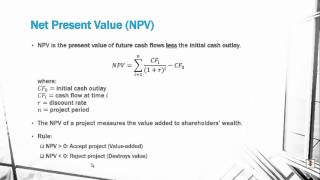 Net Present Value (NPV)