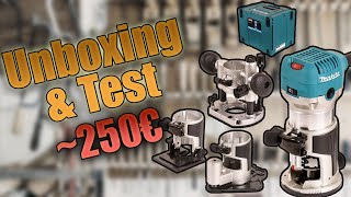 Affleureuse \u0026 défonceuse Makita RT0700CX3J ~250€ - Unboxing \u0026 Test