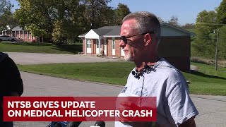 NTSB gives update on investigation after medical helicopter crashes in Kentucky