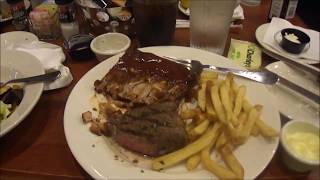 O'Charley's Steak \u0026 Baby Back Ribs Dinner