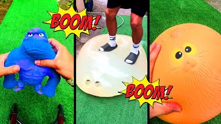 Inflating Toys until they BLOW!💦 (HUGE POP)